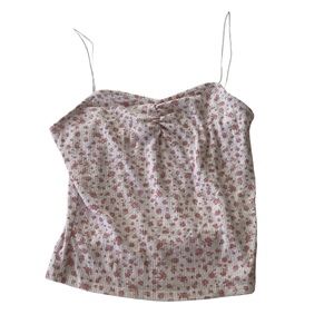 Small Floral Pink Tank Top